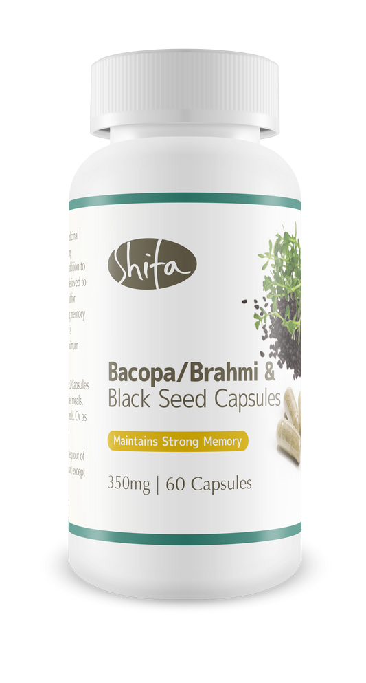 Bacopa/Brahmi & Black Seed Capsules (350mg | 60 Caps)
