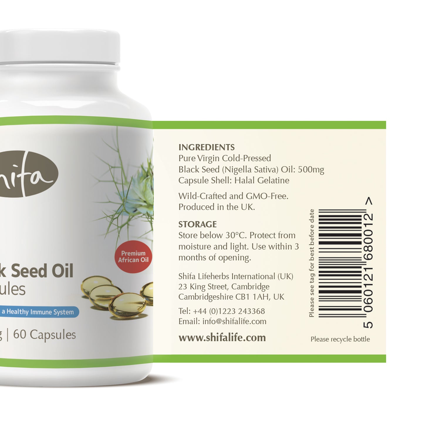 Black Seed Oil Capsules (500mg | 60 Caps)