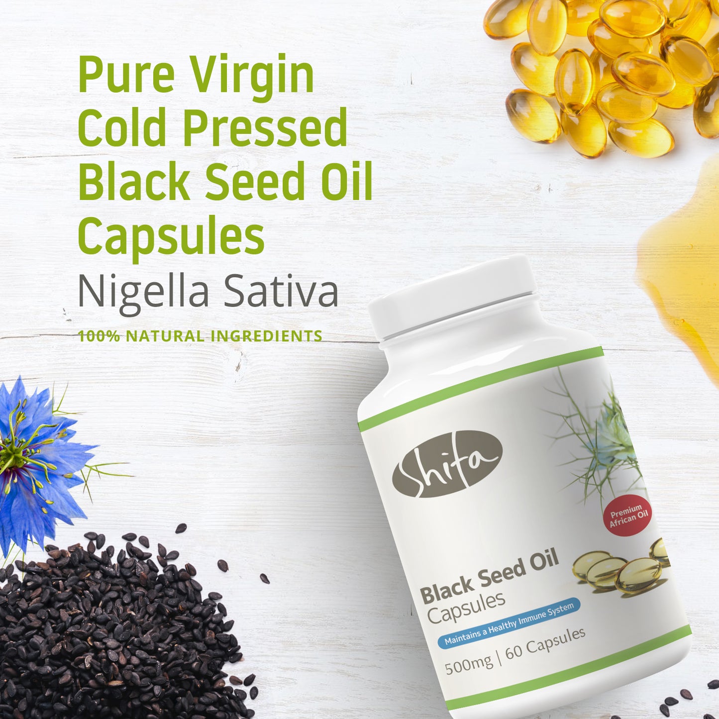 Black Seed Oil Capsules (500mg | 60 Caps)