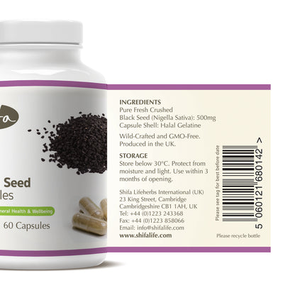 Black Seed Powder Capsules (500mg | 60 Caps)