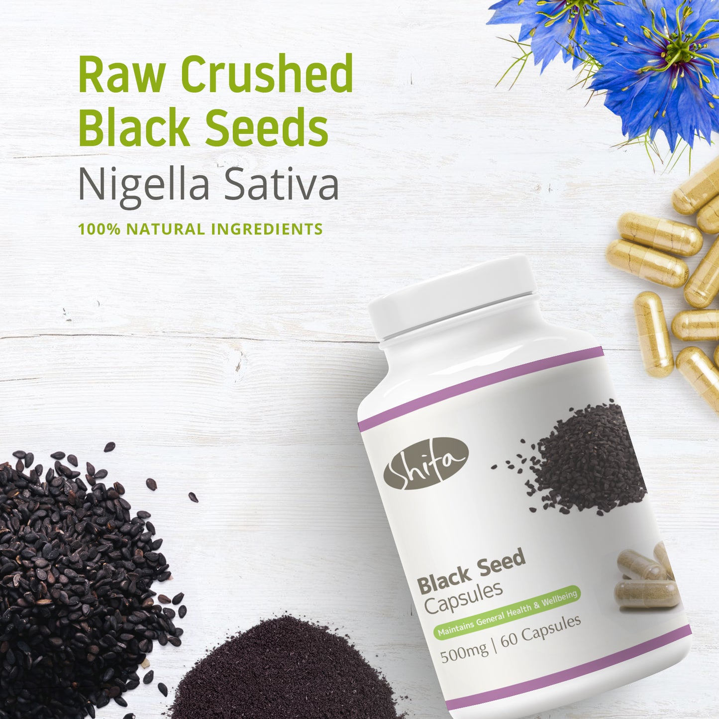 Black Seed Powder Capsules (500mg | 60 Caps)