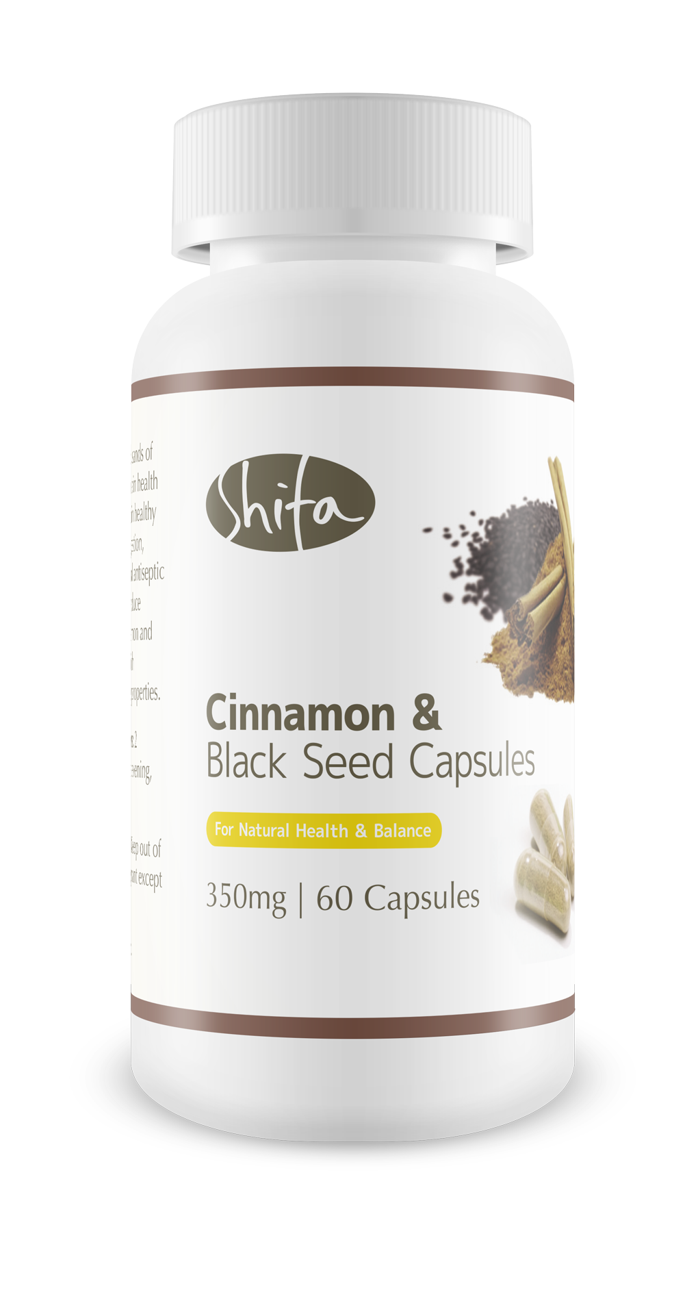 Cinnamon & Black Seed Capsules (350mg | 60 Caps)