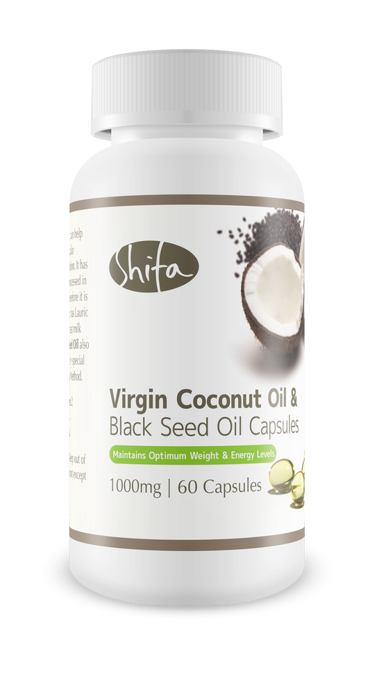 Virgin Coconut Oil & Black Seed Oil Capsules (1000mg | 60 Caps)