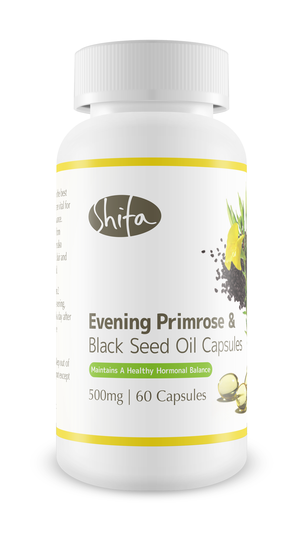 Evening Primrose Oil & Black Seed Oil Capsules (500mg | 60 Caps)