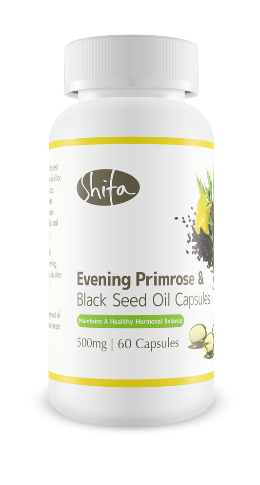 Evening Primrose Oil & Black Seed Oil Capsules (500mg | 60 Caps)