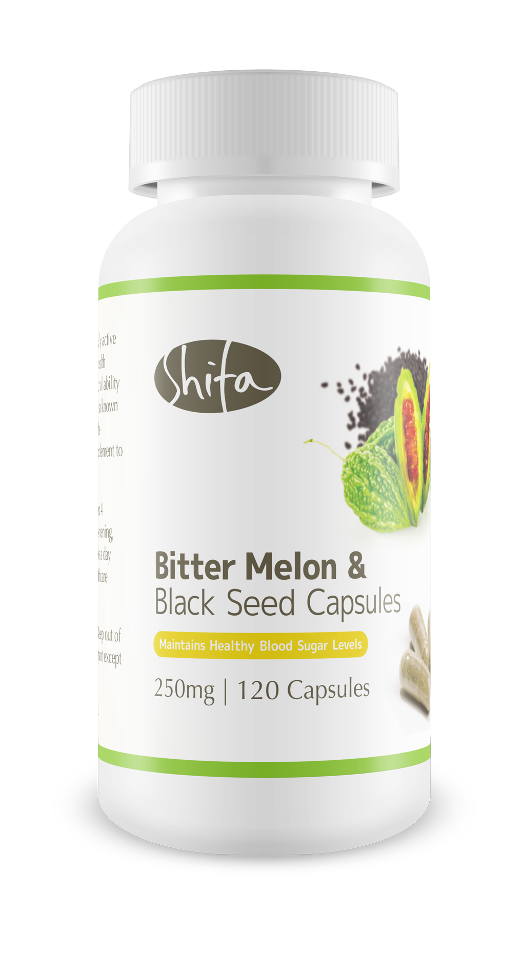 Bitter Melon and Black Seed Capsules (250mg | 120 Caps)