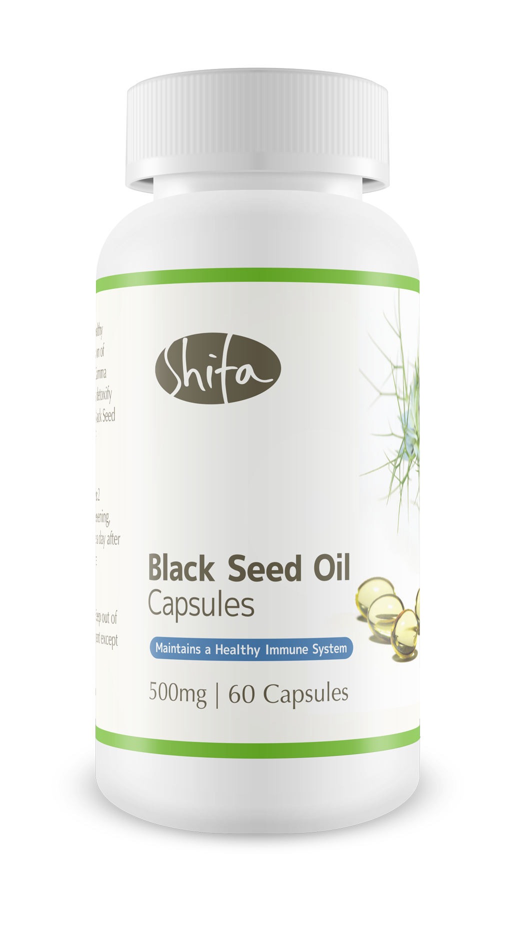 Black Seed Oil Capsules (500mg 60 Caps) Shifa Lifeherbs