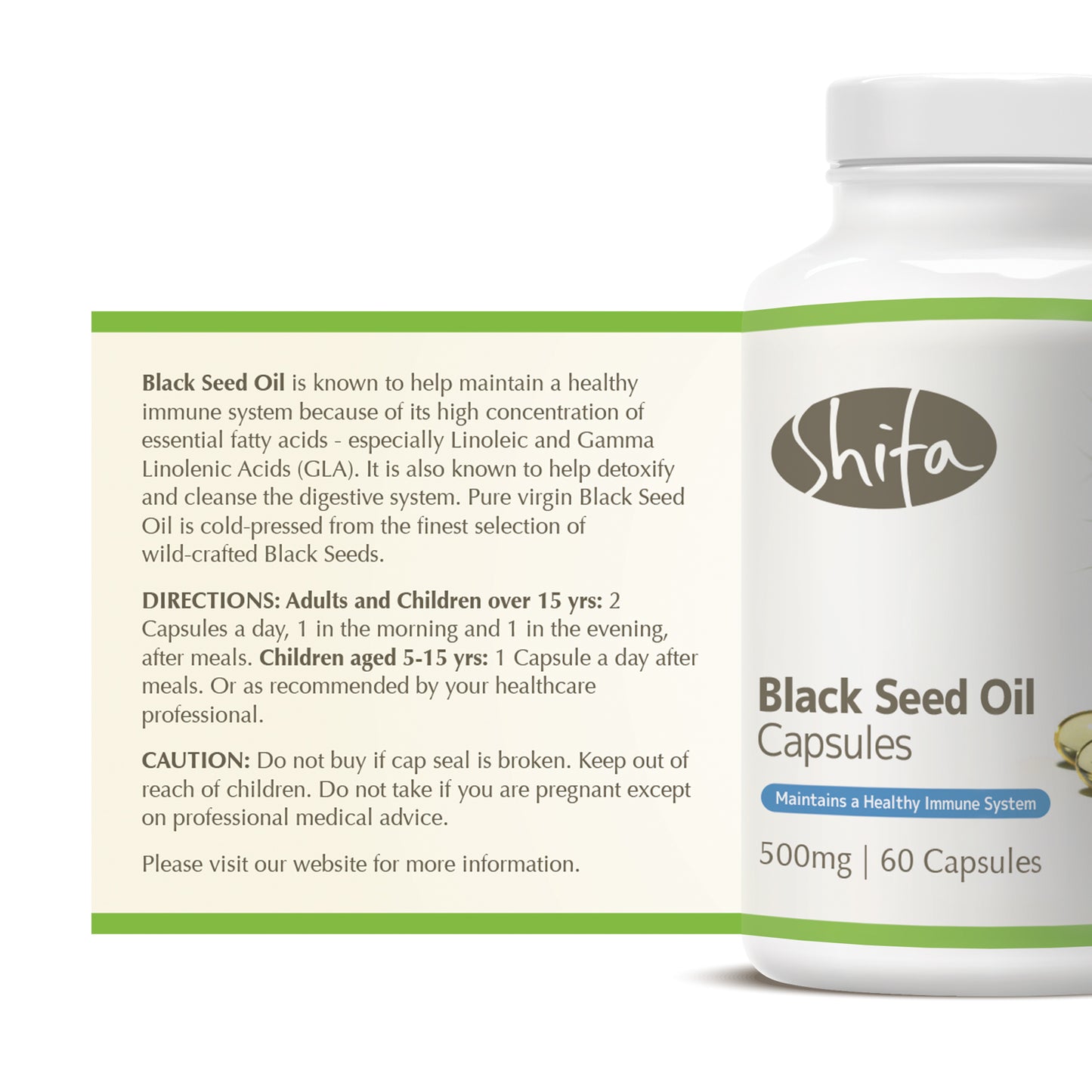 Black Seed Oil Capsules (500mg | 60 Caps)