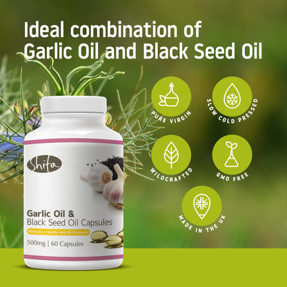 Garlic & Black Seed Oil Capsules (500mg | 60 Caps)